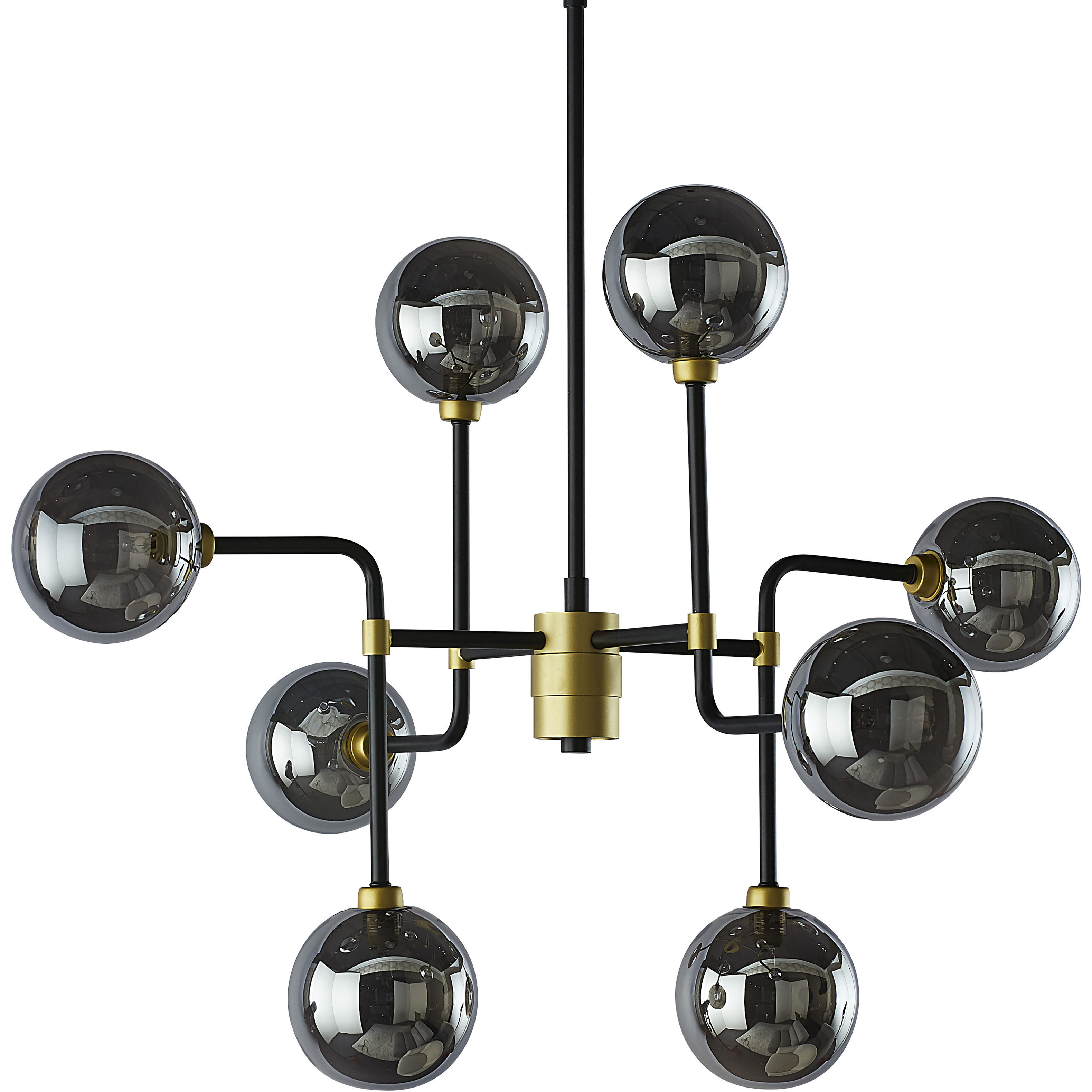 Deimos LED 31 inch Smoke Grey Chandelier Ceiling Light, Small